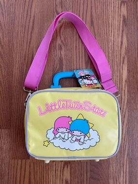 Dumbgood x Sanrio Little Twin Stars Mini Suitcase Crossbody Bag Kiki Lala NWT